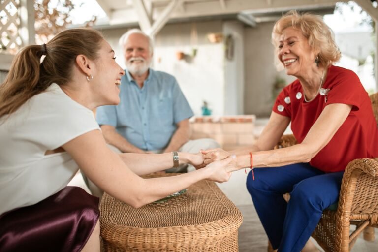 dementia care in Camden with a family member supporting an older person at home
