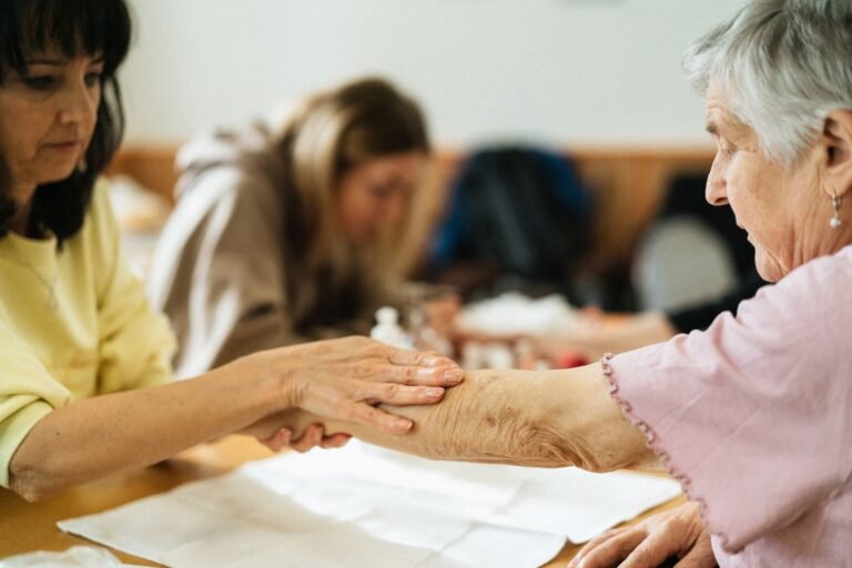 Respite care in Barnet, family member supporting an older relative at home